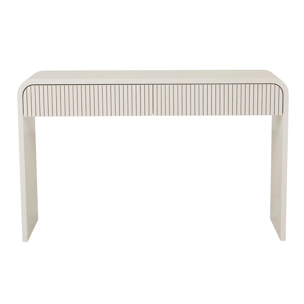 Chloe Channel Console - Bone
