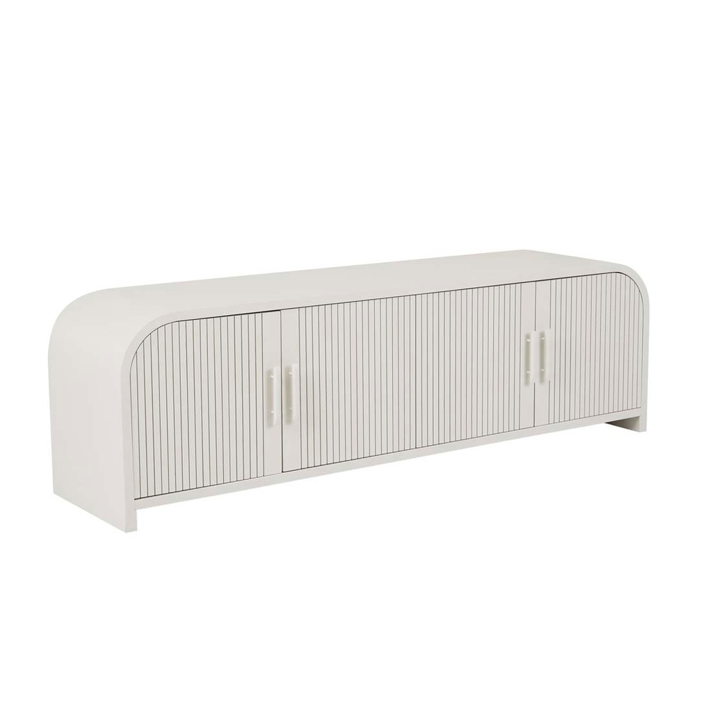 Chloe Channel Entertainment Unit - Bone