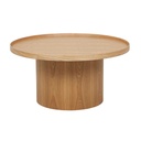 Classique Pedestal Coffee Table - Natural Ash