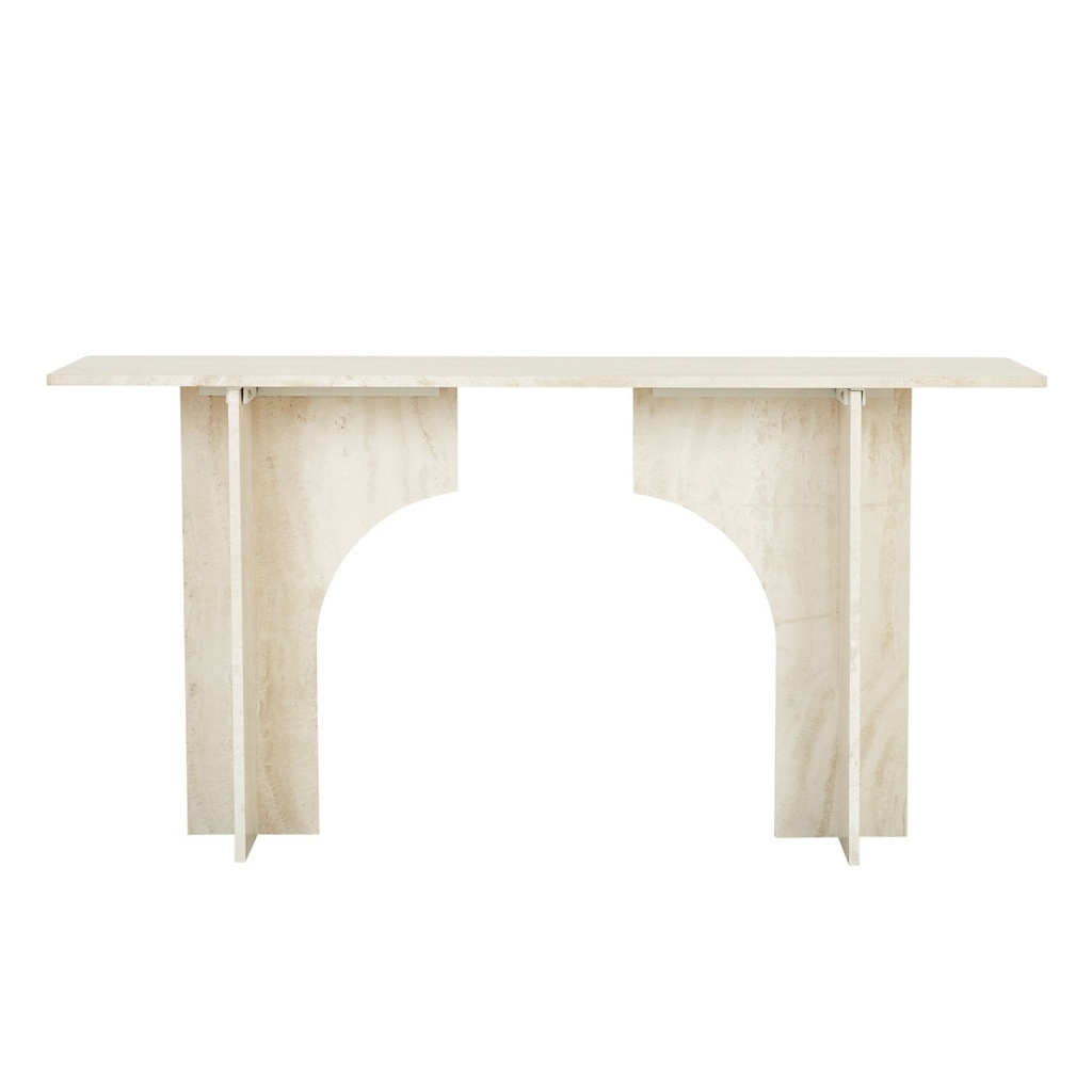Archer Console Table - Natural Travertine