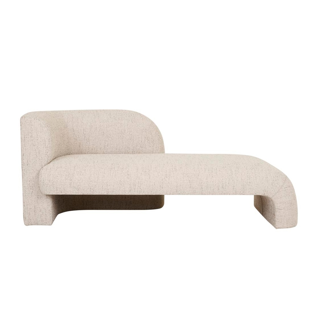 Aubury Daybed Left Arm - White Bark
