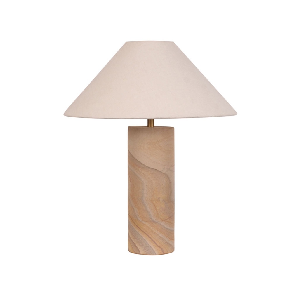 Easton Aurora Table Lamp - Rainbow Sandstone - Snow