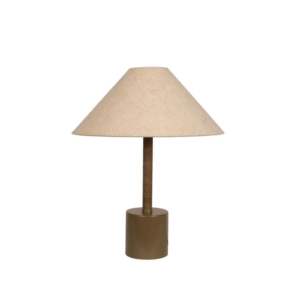Easton Collins Table Lamp - Olive Green - Ecru