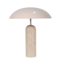 Easton Ellipse Table Lamp - Shell - Travertine