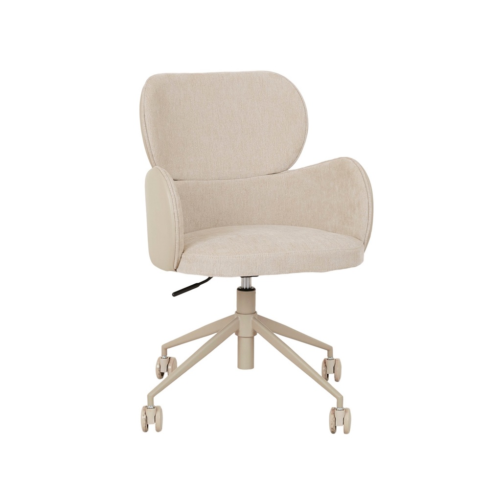 Edwin Office Chair - Almond Milk - Sandstone PU