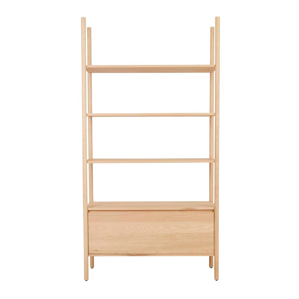 [SHELF-OWEN-DR-NEW-OAK] Owen Drawer Shelving Unit - New Oak