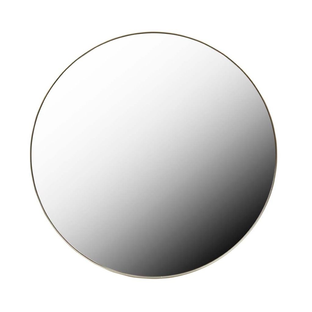 Elle Round Mirrors - Brushed Gold