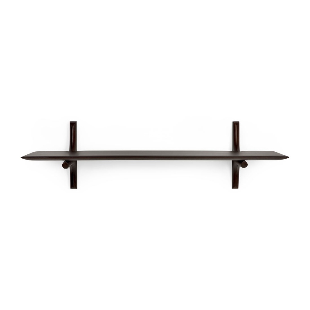 Ethnicraft PI Wall 1 Shelf - Dark Brown Mahogany