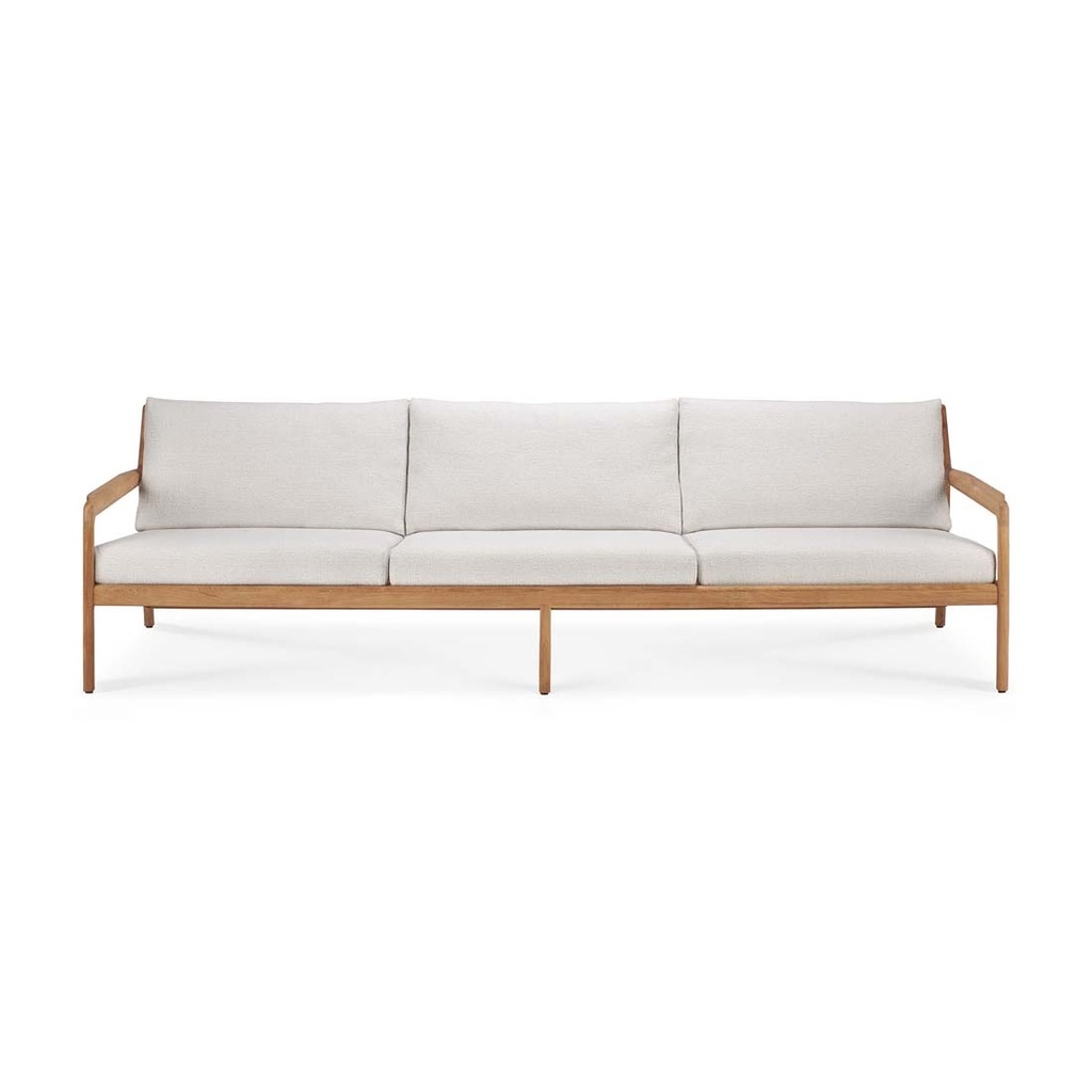 Ethnicraft Outdoor Jack 3 Seater Sofa - Off White - Teak