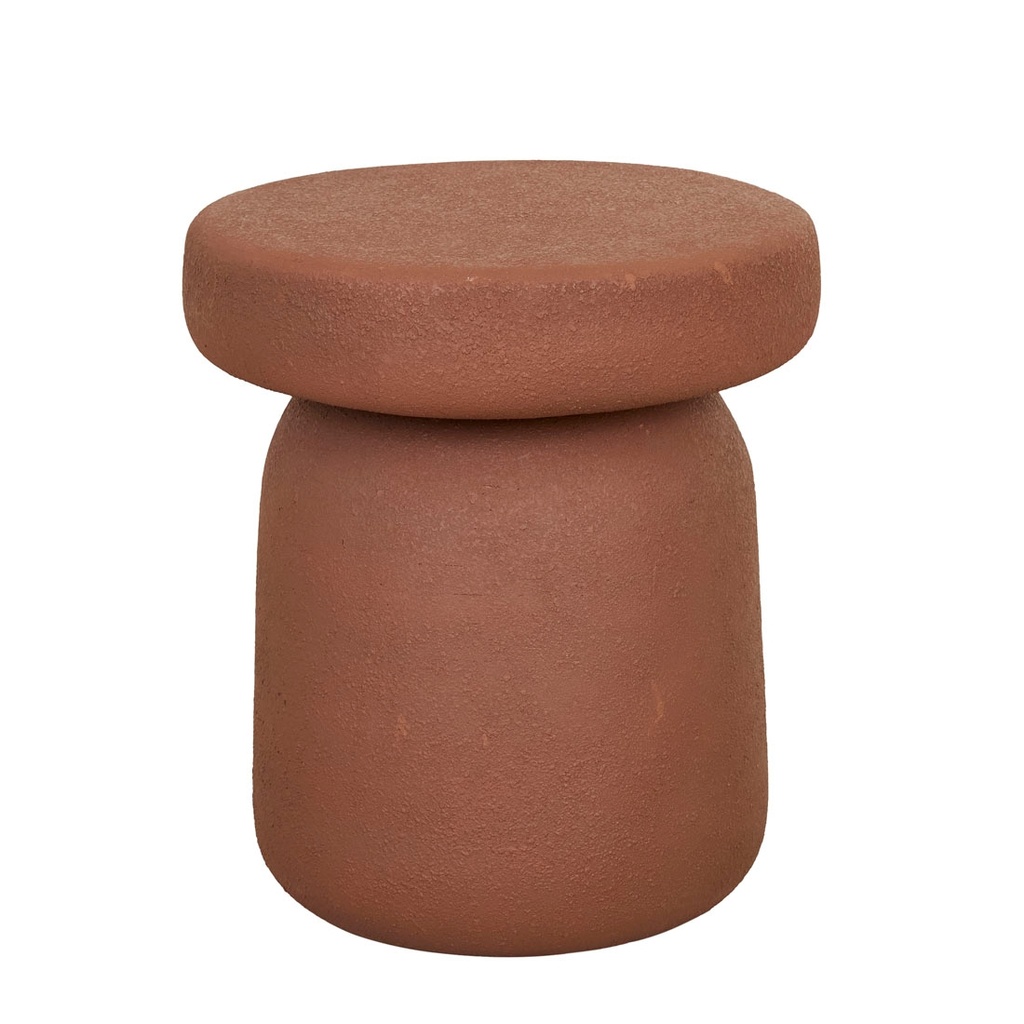 Granada Button Side Table - Brique