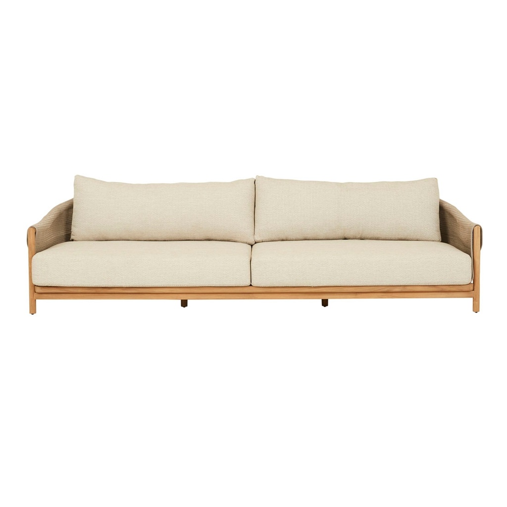 Grao 3 Seater Sofa - Beige - Beige Rope
