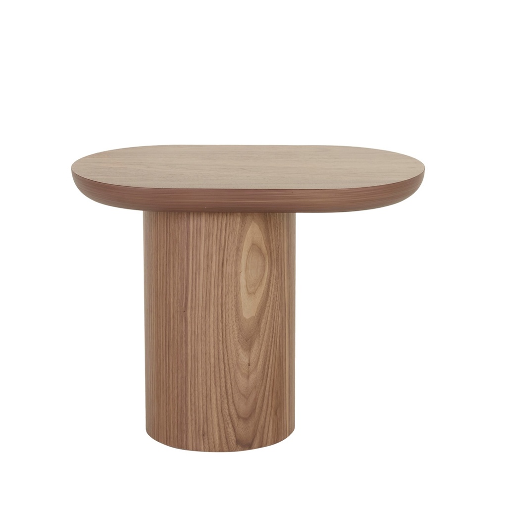 [LT-SEB-PED2-X-WALNUT] Seb Pedestal Side Table - Walnut