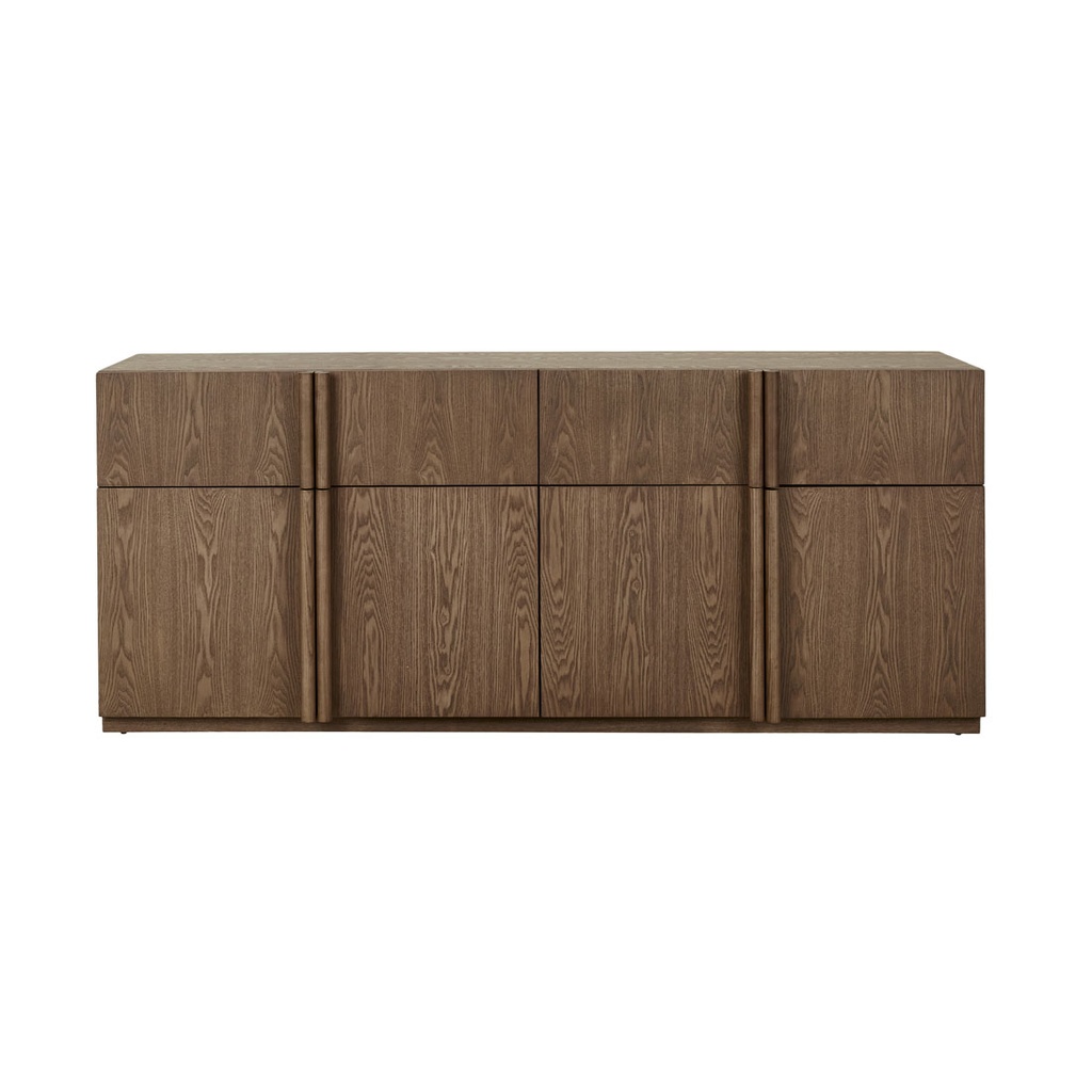 Kin 2 Drawer 4 Door Buffet - Smoked Ash