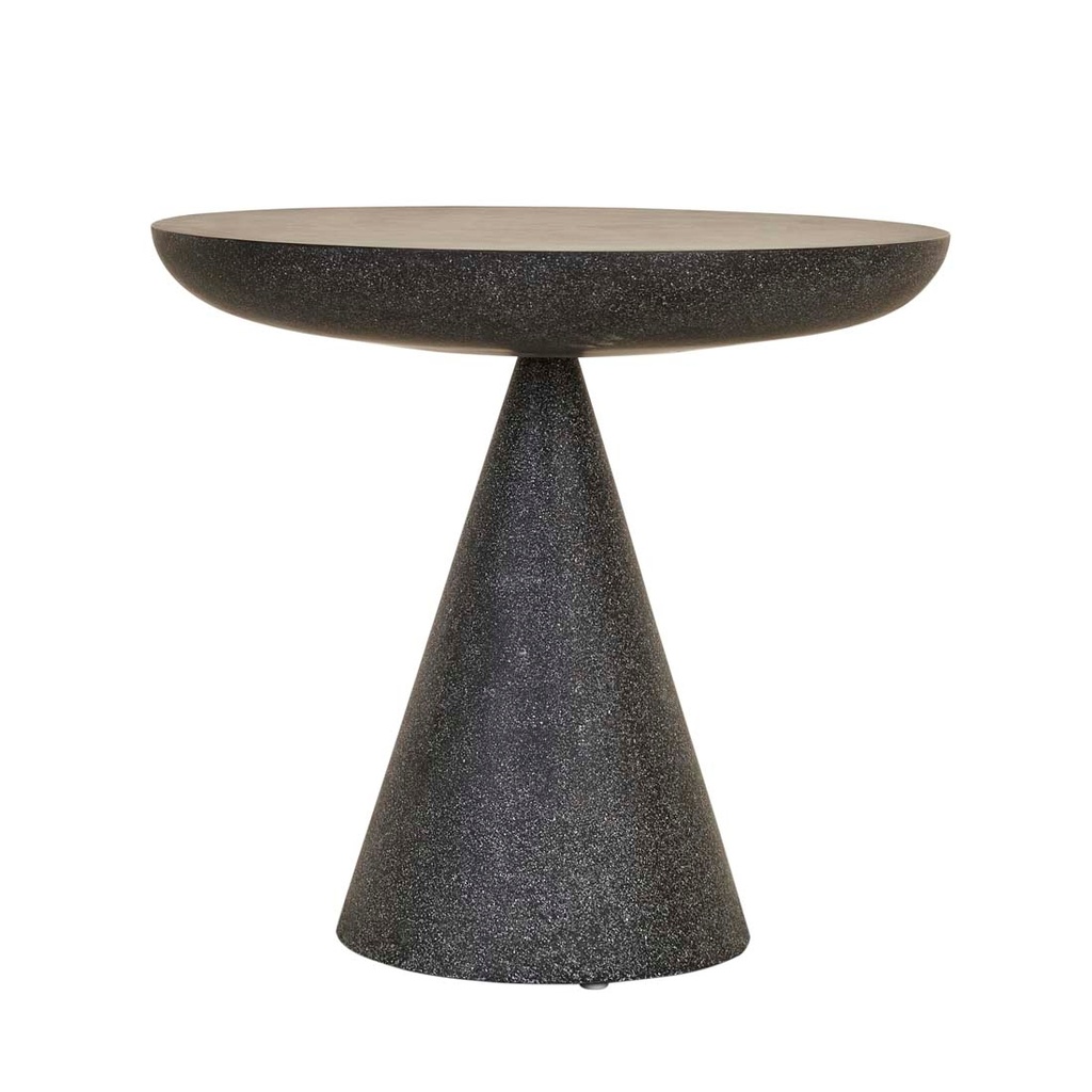 Livorno Luna Cafe Table - Black Speckle