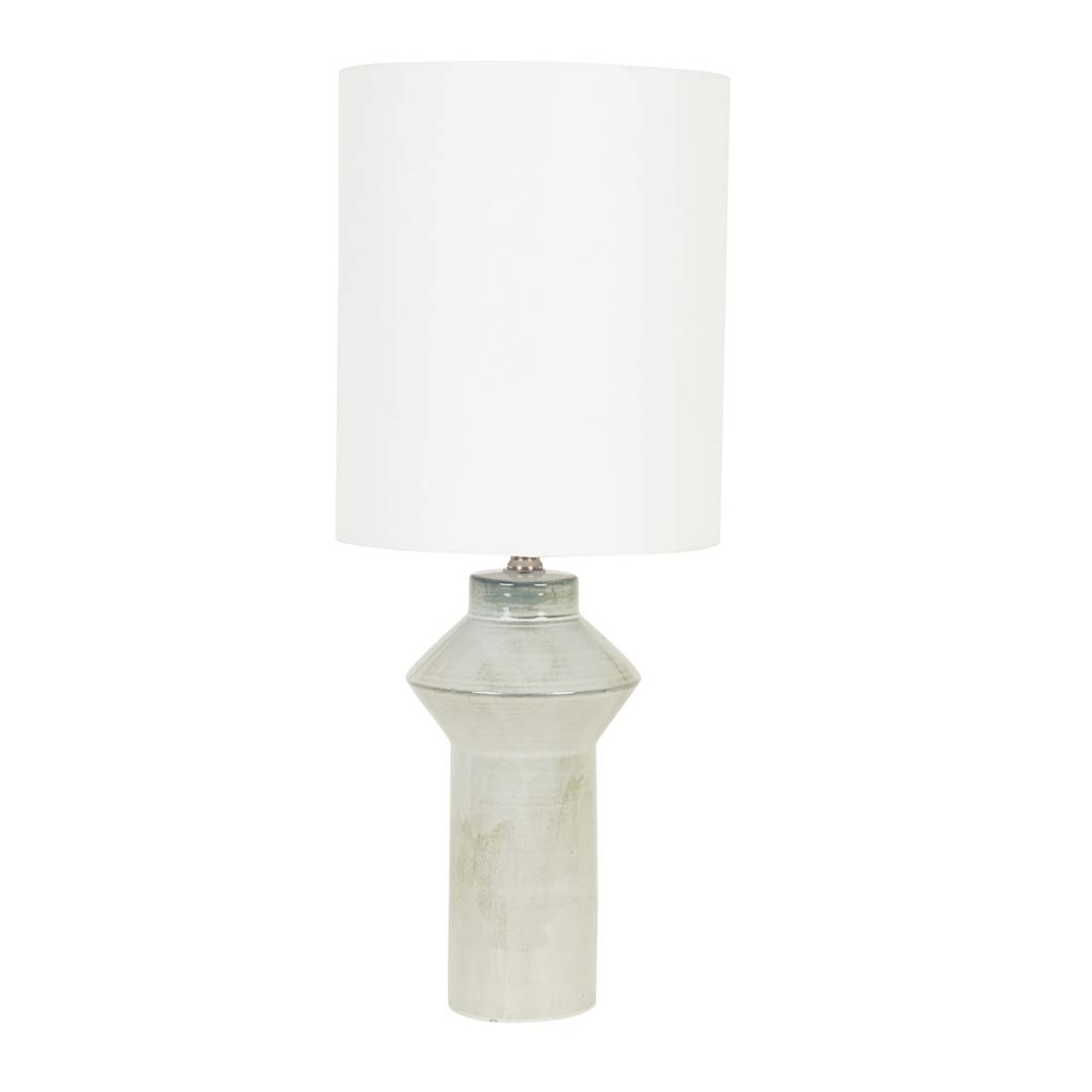 Lorne Post Table Lamp - Light Grey - Ivory