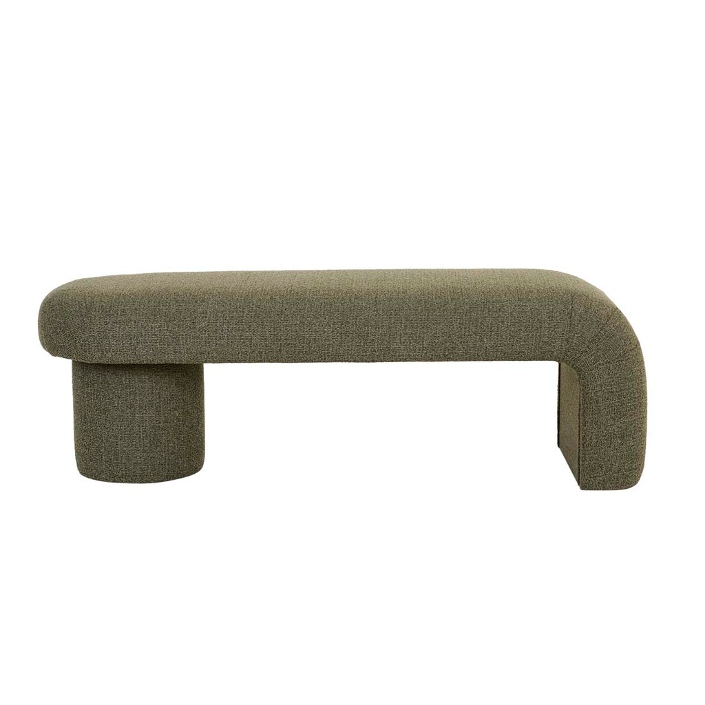 Margot Bench Seat - Moss Tweed