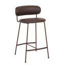 Piccolo Barstool - Vintage Matt Dark Brown PU - Matt Syrah