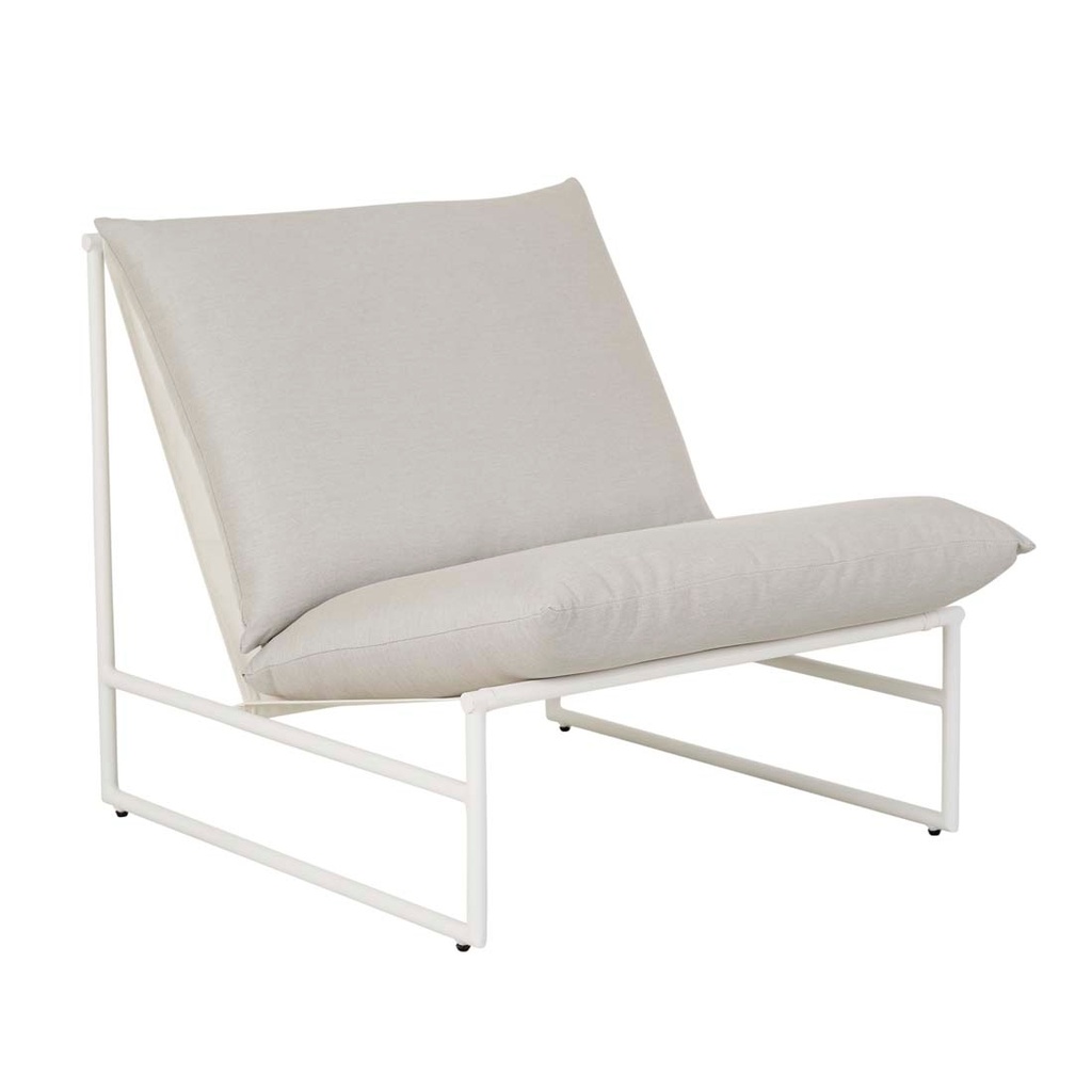 Pier Sling Occasional Chair - Light Grey - White