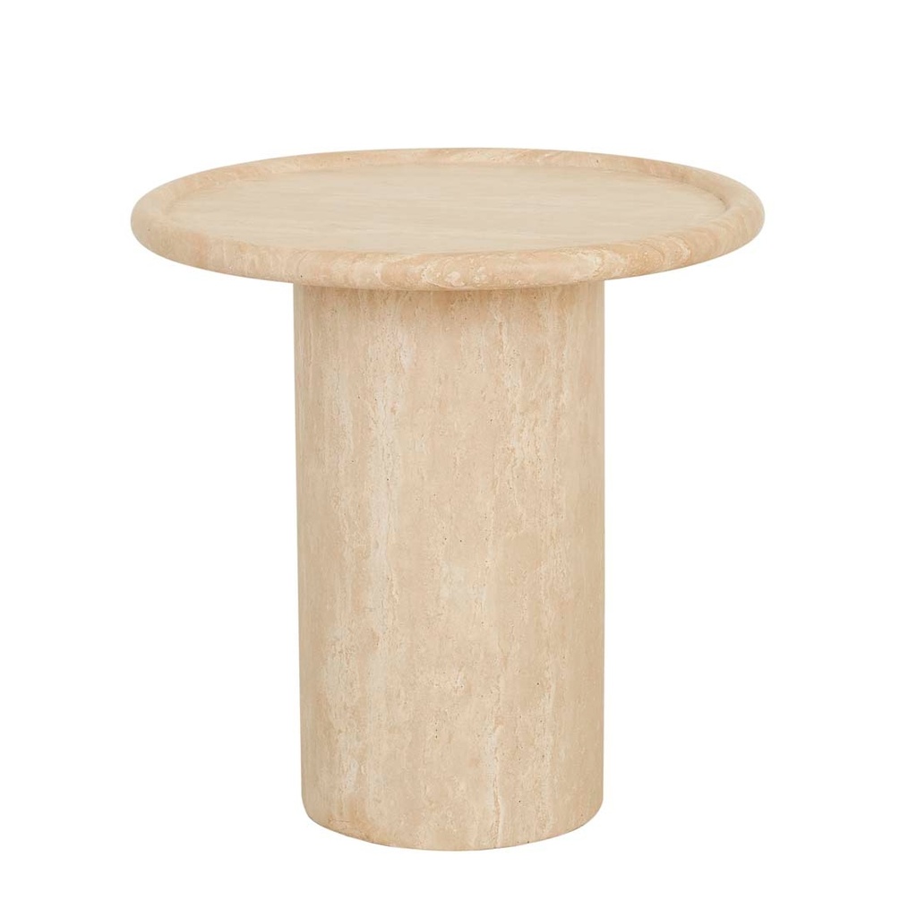Pippa Side Table - Natural Travertine