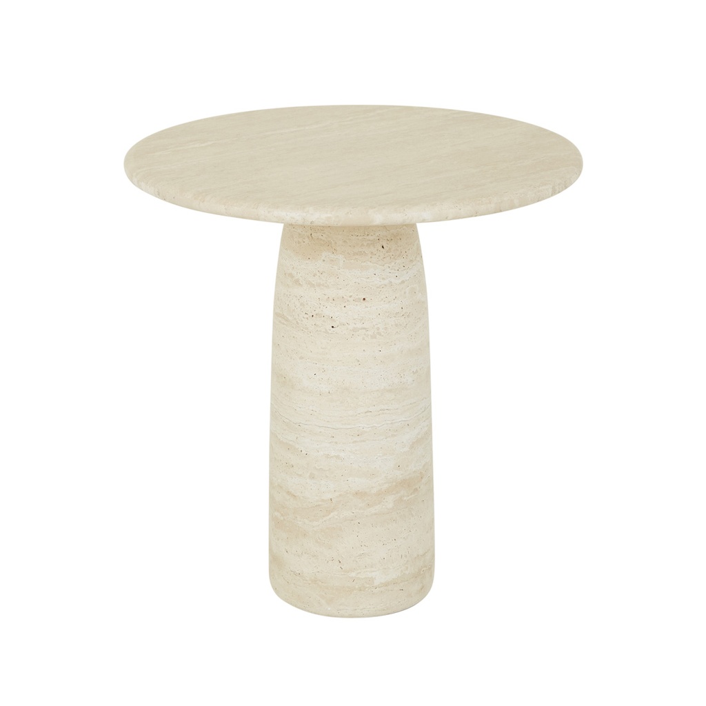 Puddle Side Table - Natural Travertine