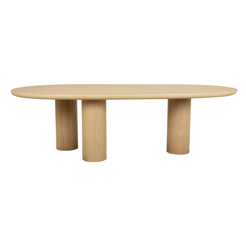 Seb Curve Dining Table - Oak