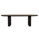 Seb Oval Four Leg Dining Table - Black Oak