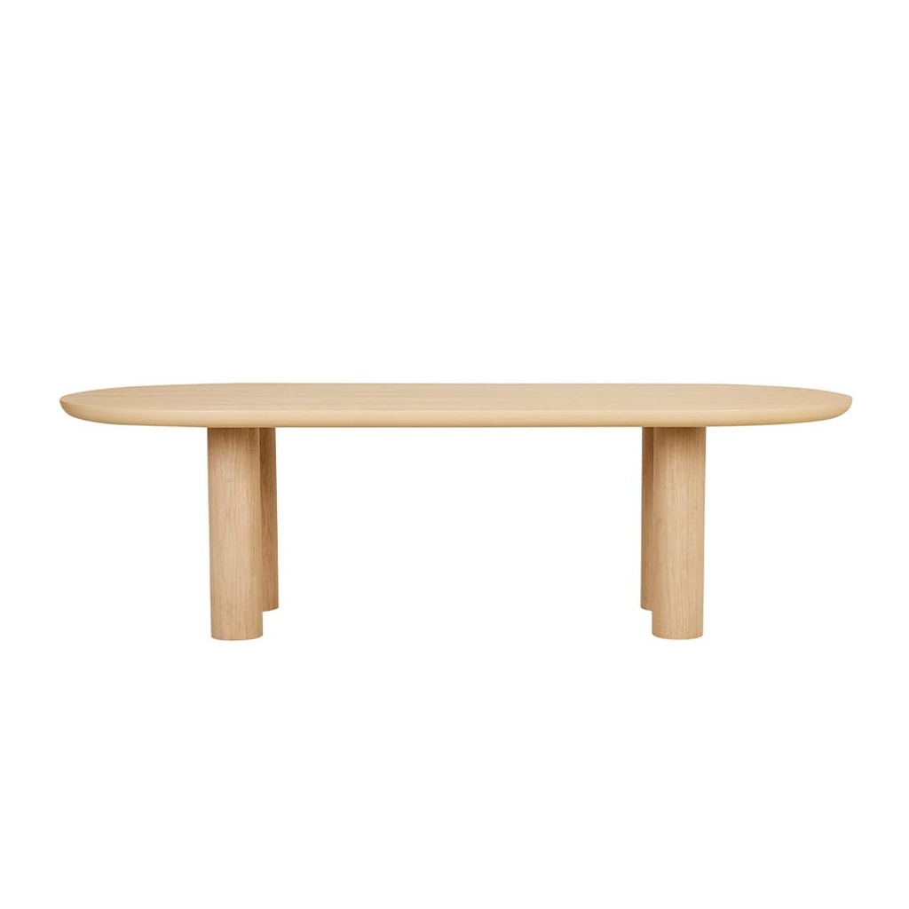 Seb Oval Four Leg Dining Table - Oak
