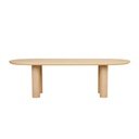 Seb Oval Four Leg Dining Table - Oak