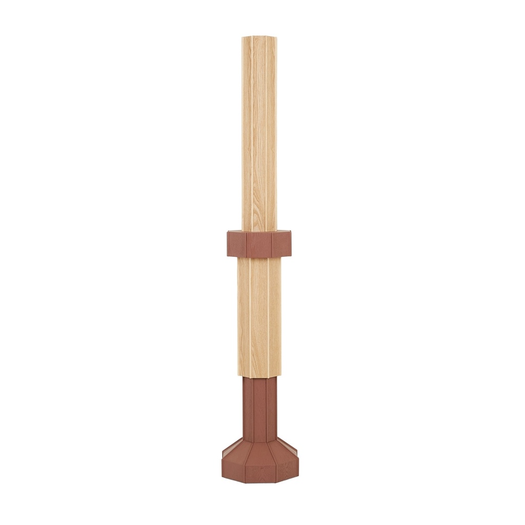 Talis Floor Sculpture - Brick - Natural Ash