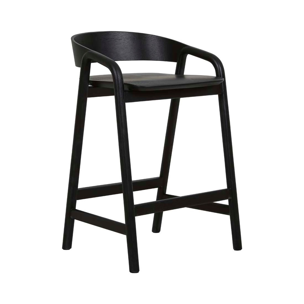 Tolv Inlay Barstool - Black Onyx