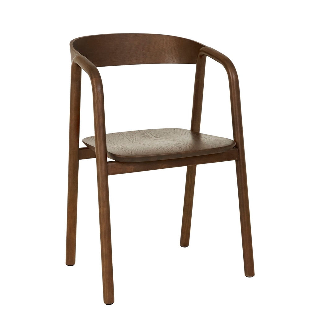Tolv Inlay Dining Armchair - Smoked Oak