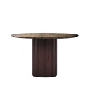 Tolv Tathra Dining Table - Walnut - Natural Emperador Marble