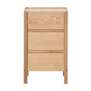 Tolv Tye 3 Drawer Bedside - Light Oak