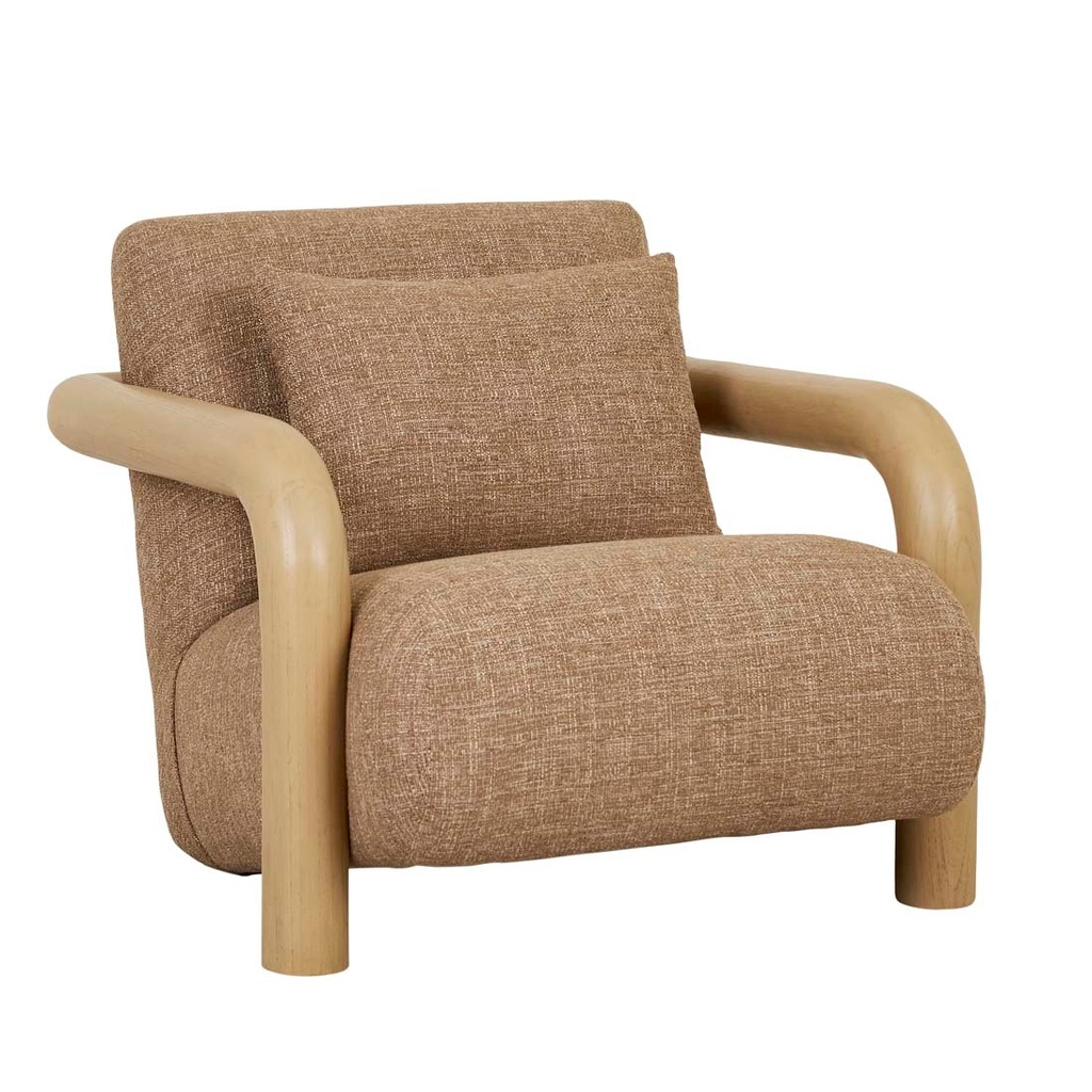 Trove Wrap Occasional Chair - Caramel Weave - Natural Mindi