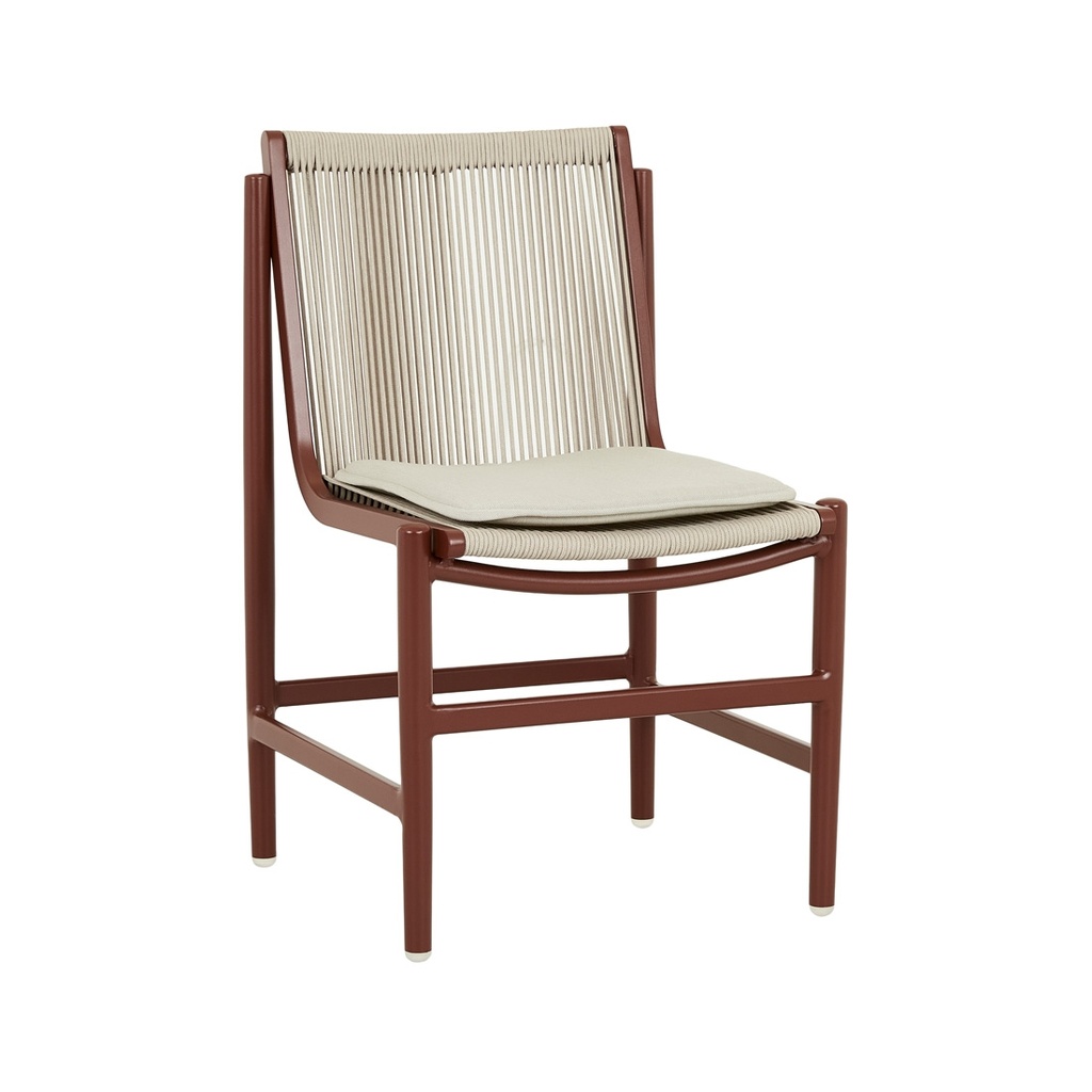 Valencia Linear Dining Chair - Soft Wheat - Sunbaked Clay