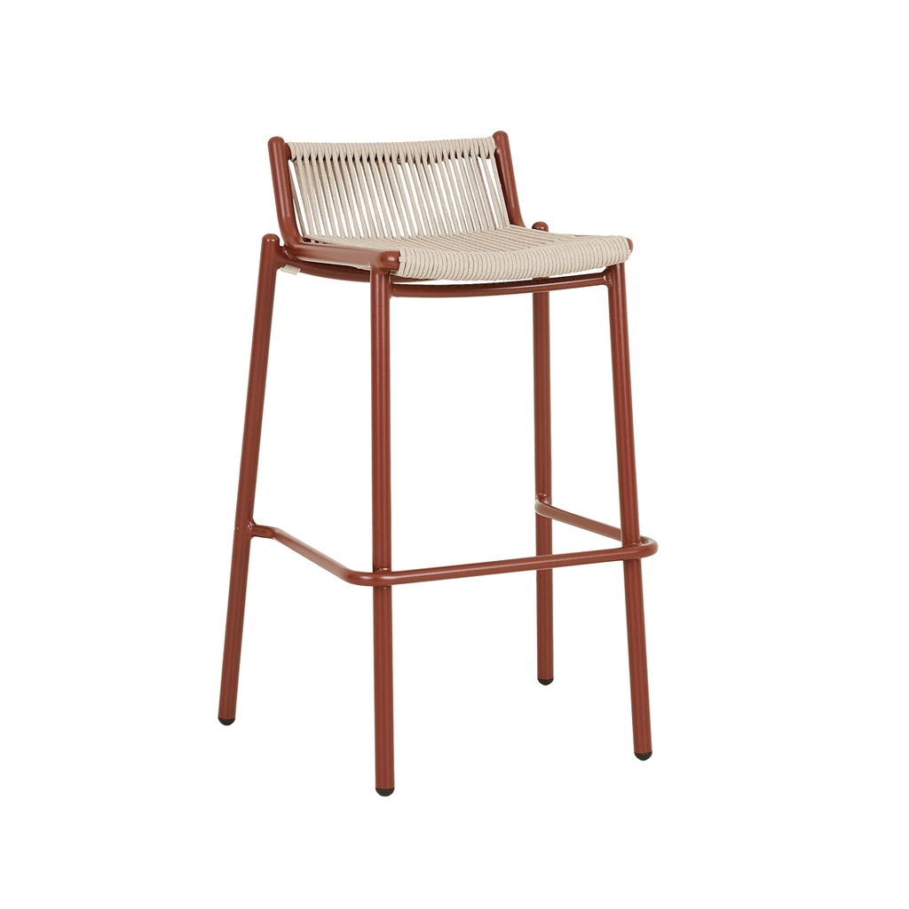 Valencia String Barstool - Sand - Sunbaked Clay