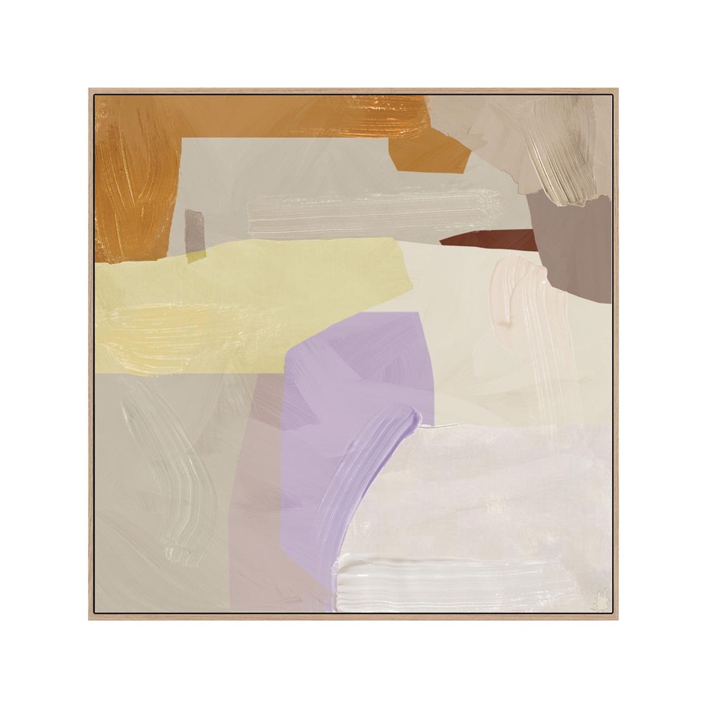 Lilac Falls Hand-Painted Wall Art - Dusk