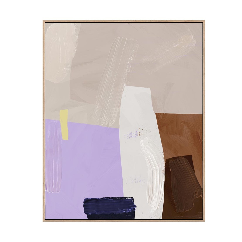 Lilac Valley Hand-Painted Wall Art - Dusk