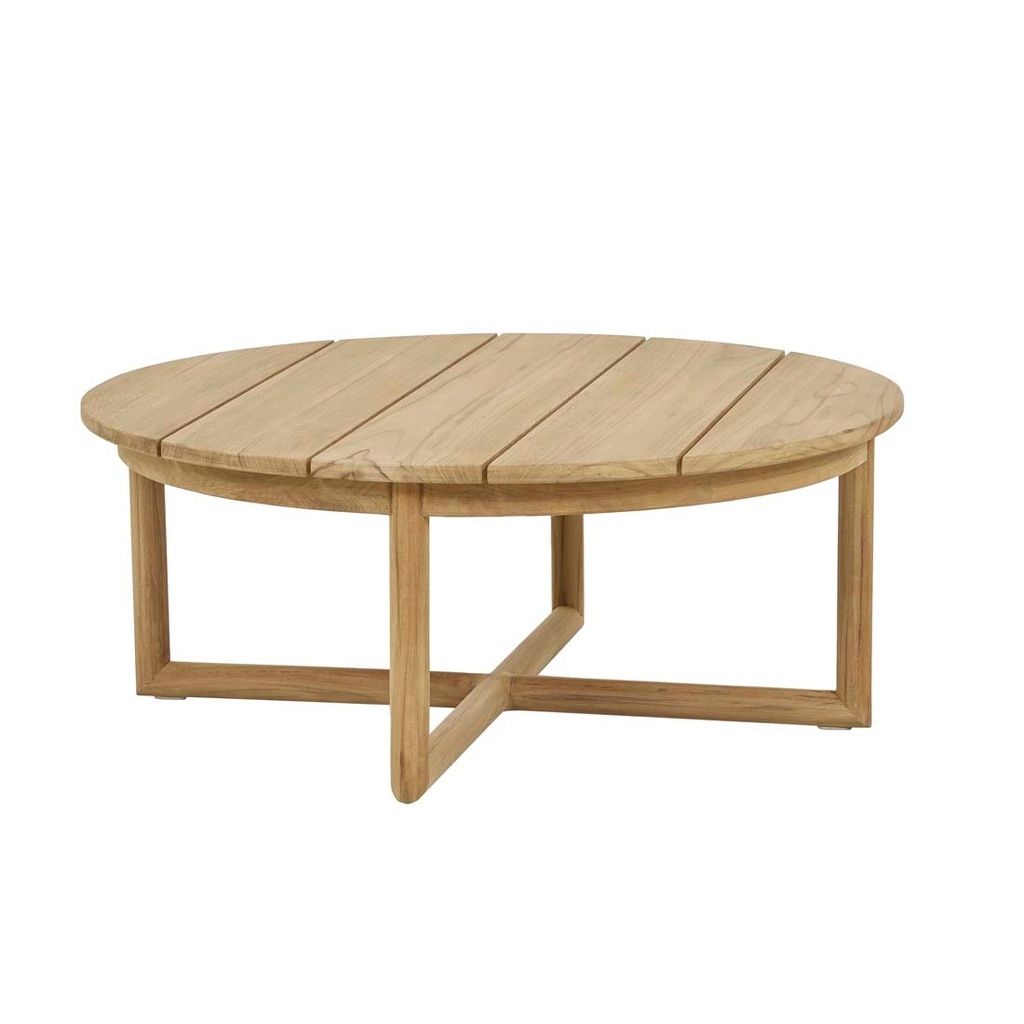 Wilomena Round Coffee Table - Natural Teak