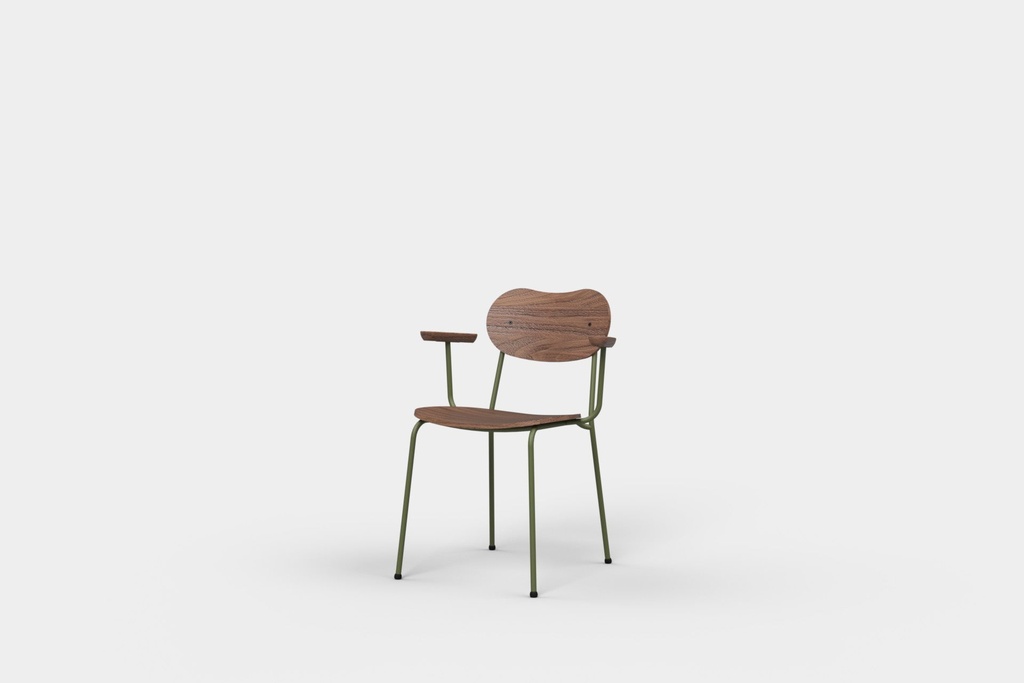 [284171_0_0] Kai Chair With Arms Veneer Seat and Back