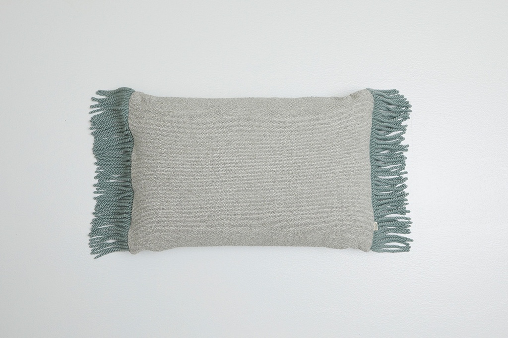 Luna Tassel Rectangle Cushion Artichoke