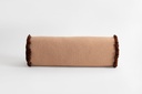 Panama Bolster Fringe Cushion Grapefruit