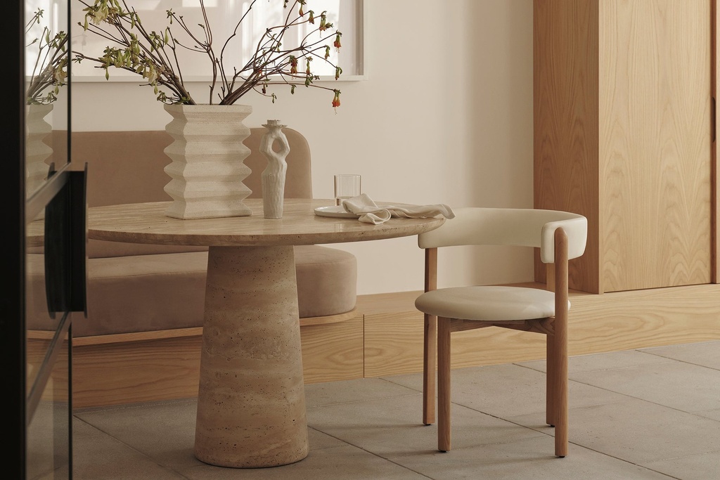[2275-4-01-RF06425] Ivory Bellino Dining Chair