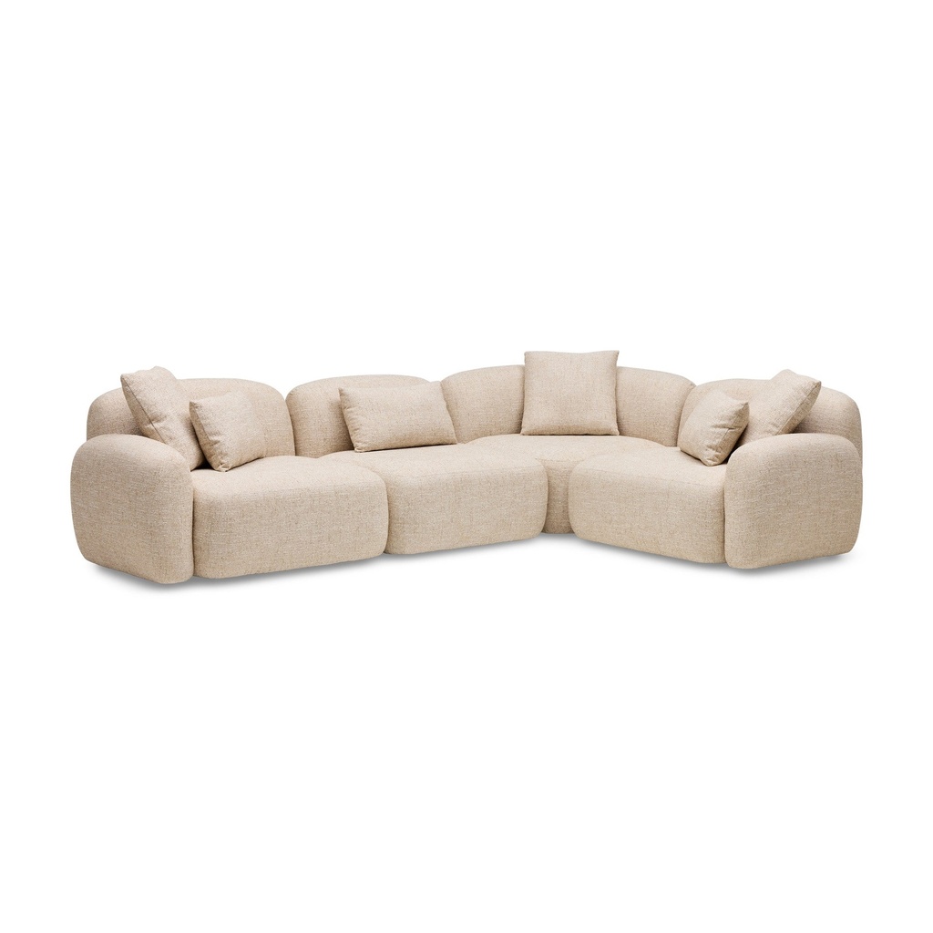 Kaia Modular Sofa Fawn 4 Seat with Corner