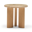 Hallie Side Table Aurora Marble