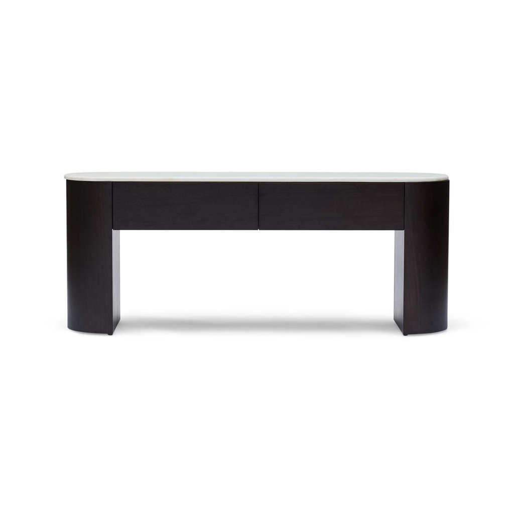 Axel Low Console Walnut Sample