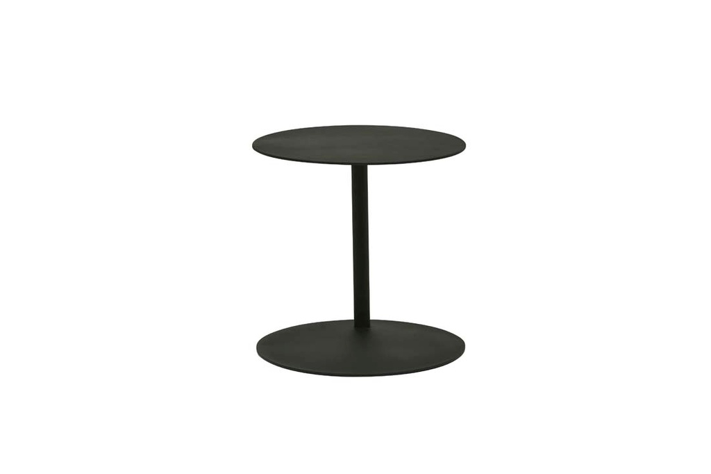 Aperto Ali Round Side Table - Black