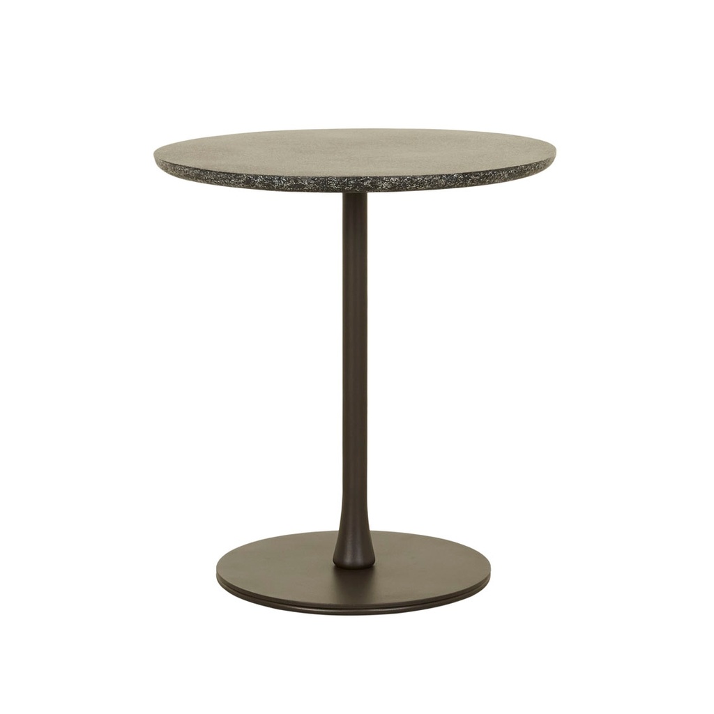 Aperto Pillar Tall Side Table - Coal Speckle