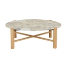 Artie Coffee Tables - Matt Ocean Marble - Natural Ash