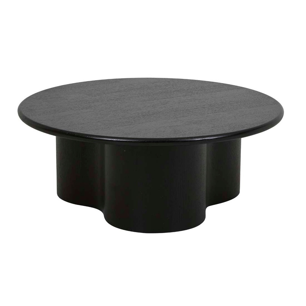 Artie Wave Coffee Table - Black Oak